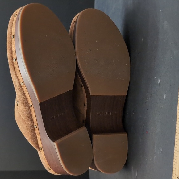 Vionic Kacie Woman's Brown Suede/Leather Size 11 Clogs/Mules. - Picture 9 of 10